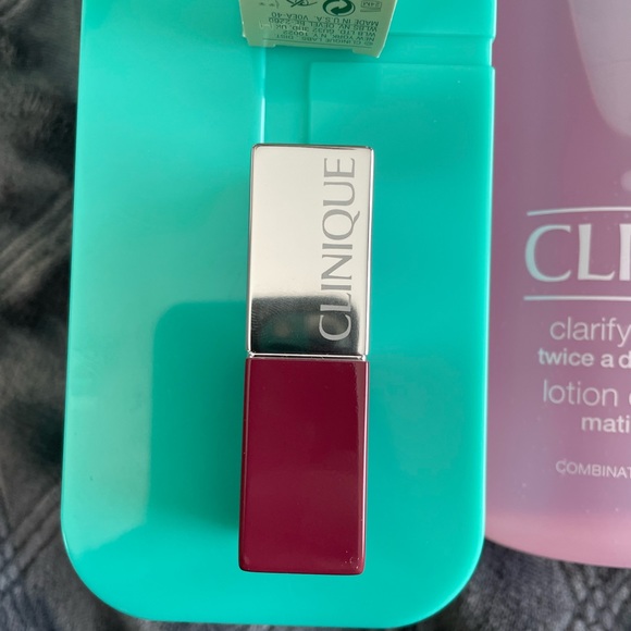 Clinique Other - Lot of Clinique Clarifying Lotion 3 Dark Spot corrector & Color Pop Lipstick NEW